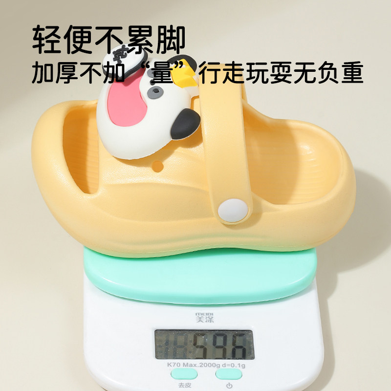 妙童岛宝宝洞洞鞋2026夏季新款包头防滑拖鞋