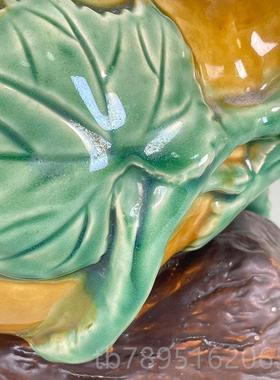 高档福禄陶设瓷葫芦创意装居小摆件花插博古柜客厅家电视柜茶几饰