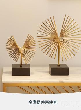 高档现代奢风档摆件视创意办高公室桌面轻北欧客厅电柜酒柜家居装