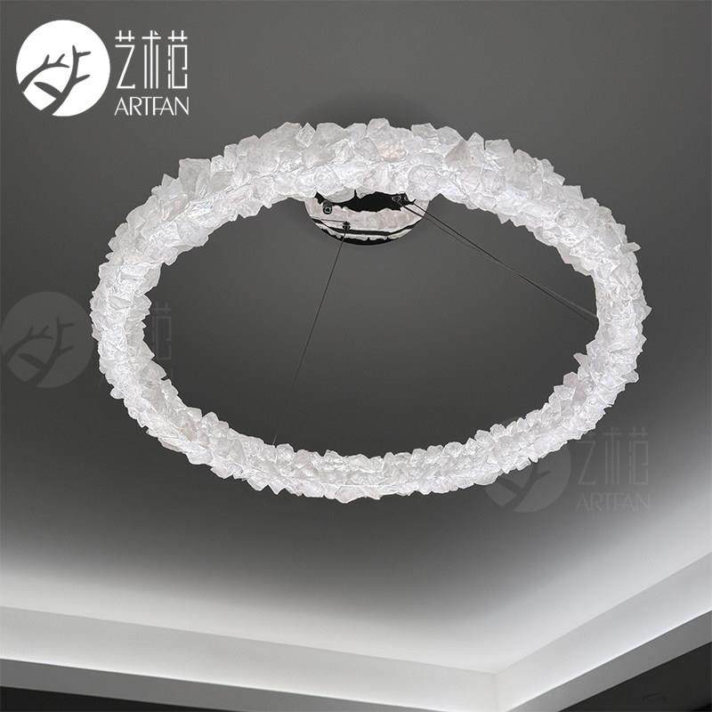 轻奢水晶客厅吊灯高级别墅卧室饭厅高端法式天然水晶灯艺术灯具,淘宝优惠券,粉丝福利购,淘宝优惠卷