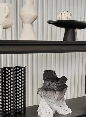 样品屋展示中心展厅客厅书房套装软装样板间高级感轻奢书架书柜装