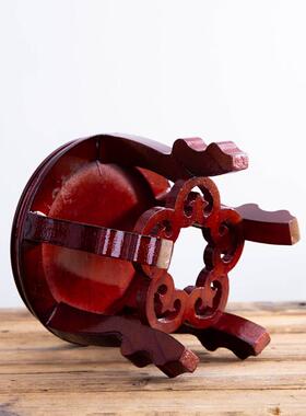 圆形底座花盆花瓶奇石鱼缸架酒坛托架木制增高底托工艺品摆件托盘