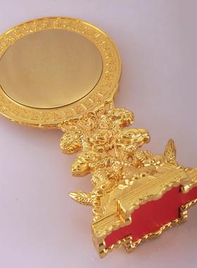 双龙莲花准提镜合金密宗供具唐家用供奉用品准提佛母宝镜密宗摆件