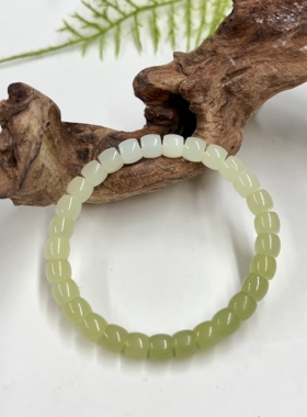 云上叙3 DS27671 和田玉手串-多样性发其一-6.5*5.5mm（甄选）