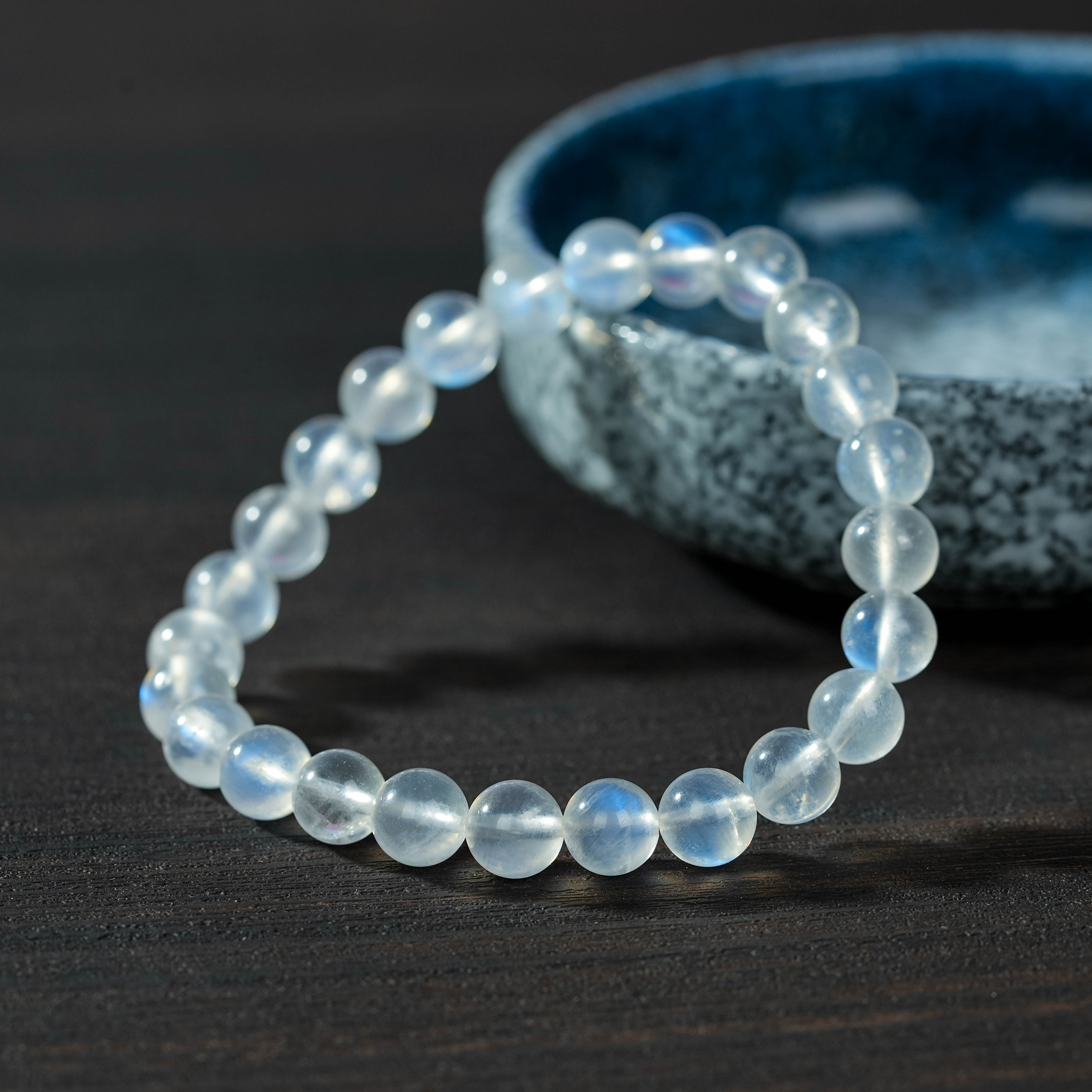 云上叙24 DS10861 蓝月光石单圈手串-多样性发其一7.5mm+（甄选）,淘宝优惠券,粉丝福利购,淘宝优惠卷