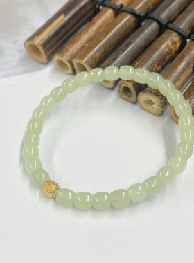 云上叙24 DS43056 和田玉手串-多样性发一件-5.5×5mm （甄选）