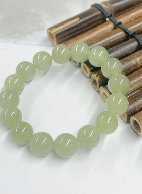 云上叙和田玉单圈手串-多样性发一件-11.5mm+-V30848-E（商城）