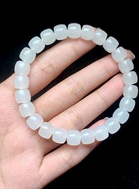 云上叙14 DS56602 -和田玉手串-多样性发一件-7*6.5mm （甄选）