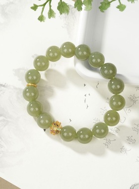 云上叙13 DS50835-和田玉DlY手串多样性发一件 约11.5mm（甄选）