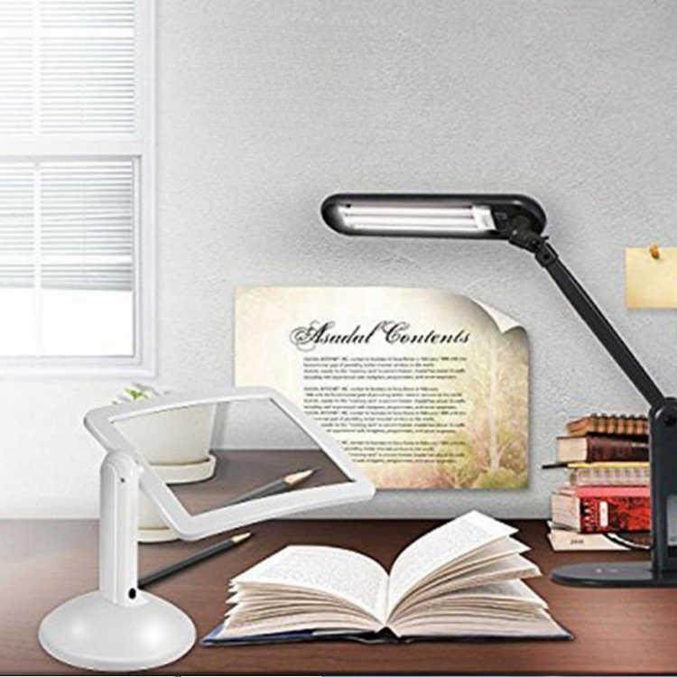 台式老年人高清高倍阅读放大镜带灯led工作台灯支架式看书看小字,淘宝优惠券,粉丝福利购,淘宝优惠卷