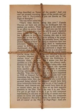 复古外文摆件麻绳捆绑旧书页老旧黄书捆装饰陈列摆件摄影拍摄道具