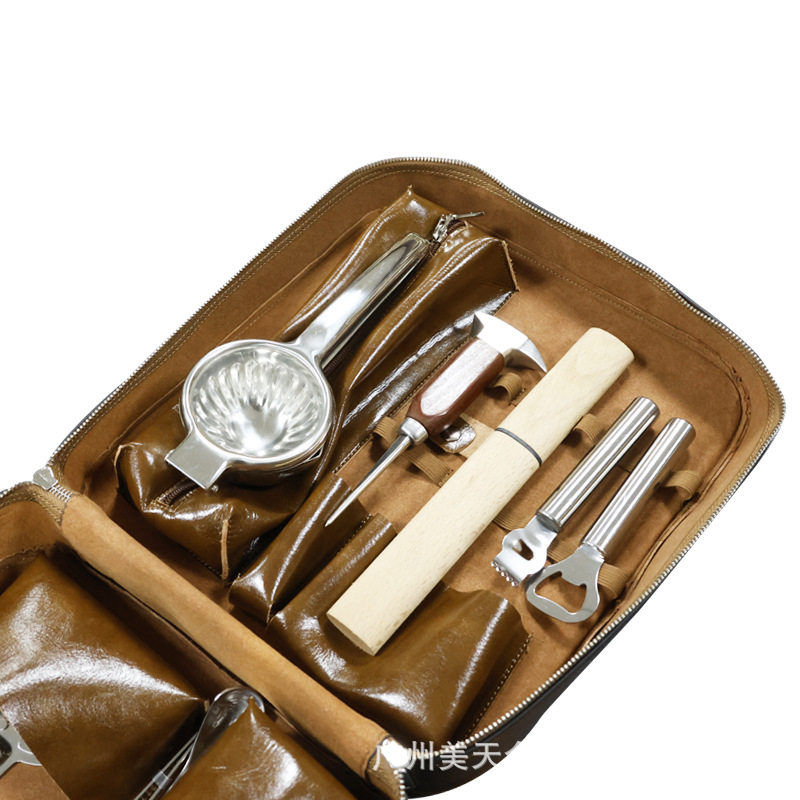 不锈钢调酒器 调酒师工具 户外便携调酒工具包 波士顿调酒套装,淘宝优惠券,粉丝福利购,淘宝优惠卷