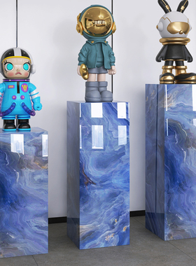 家居装饰品电视柜旁边客厅酒x店会所工艺品雕塑大型摆件底座展示