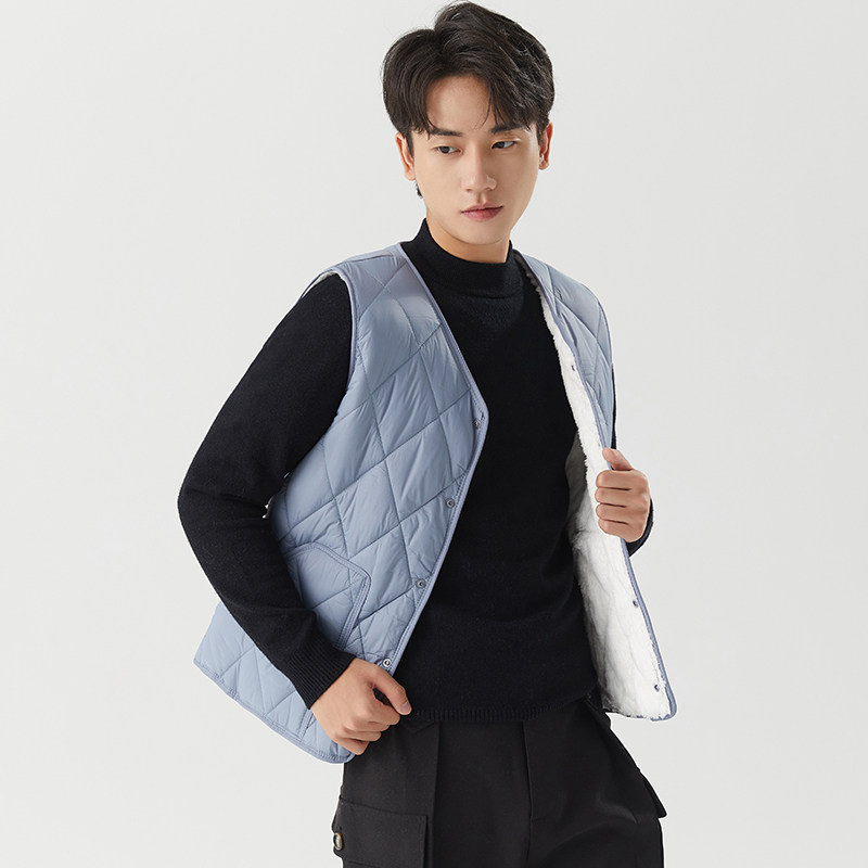 羽绒棉马甲男秋冬加绒加厚保暖背心打底内胆坎肩内穿青Z年学生马,淘宝优惠券,粉丝福利购,淘宝优惠卷