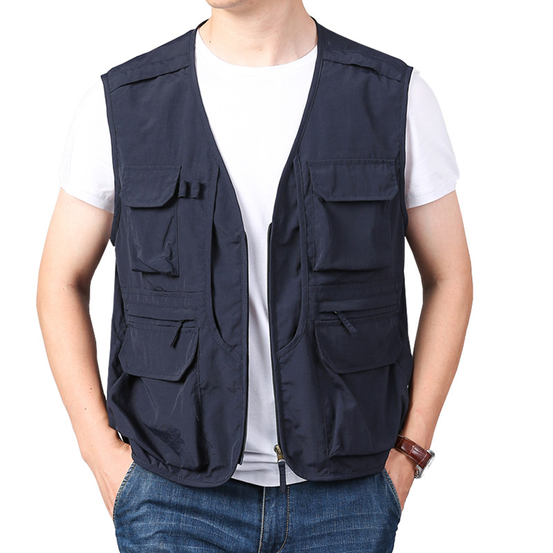 户外多口袋马甲男工装夹克背心钓鱼摄影导演马P夹大码春秋坎肩外,淘宝优惠券,粉丝福利购,淘宝优惠卷