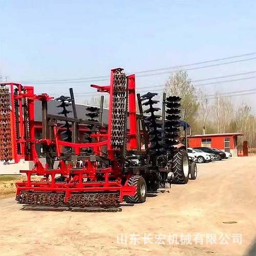 液压整地机碎土耙地机农业宽幅加固型液压双翼折叠式联合整地机 - 图2