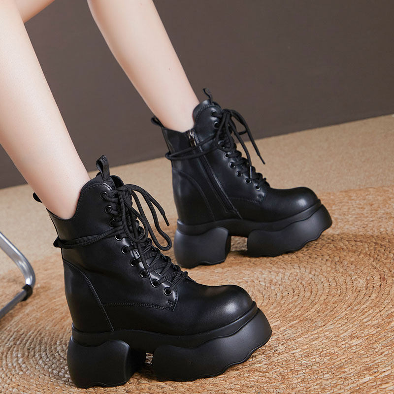 震地王12cm内增高马丁靴女2025秋季新款厚底单靴小个子切尔西短靴,淘宝优惠券,粉丝福利购,淘宝优惠卷