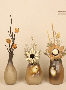 摆件家居饰品客厅家庭电视柜茶室茶架民宿侘寂风书架中式复古软装