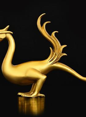 纯铜四大神兽摆件 青龙白虎朱雀玄武四方神兽 招财四灵兽一套摆设