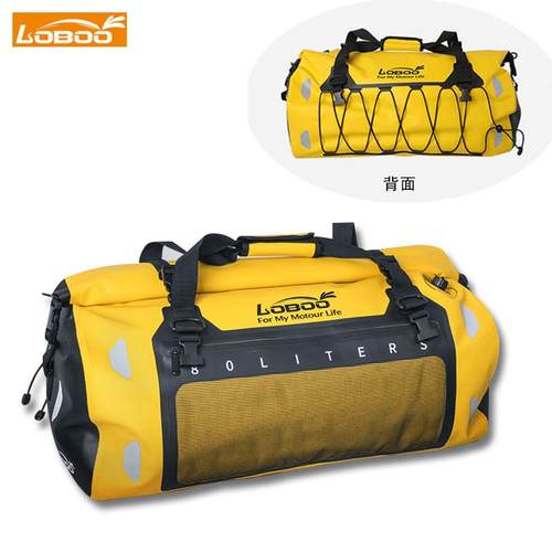 LOBOO萝卜摩托车后尾包防水骑士包摩旅装备骑行后座包行李包驮包 - 图2