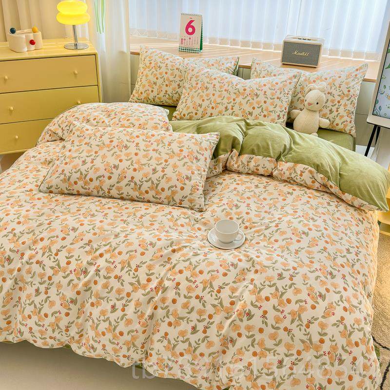 正品冬季一面棉面绒四件套ab一面全儿棉婴笠绒被套保暖棉加绒床单,淘宝优惠券,粉丝福利购,淘宝优惠卷