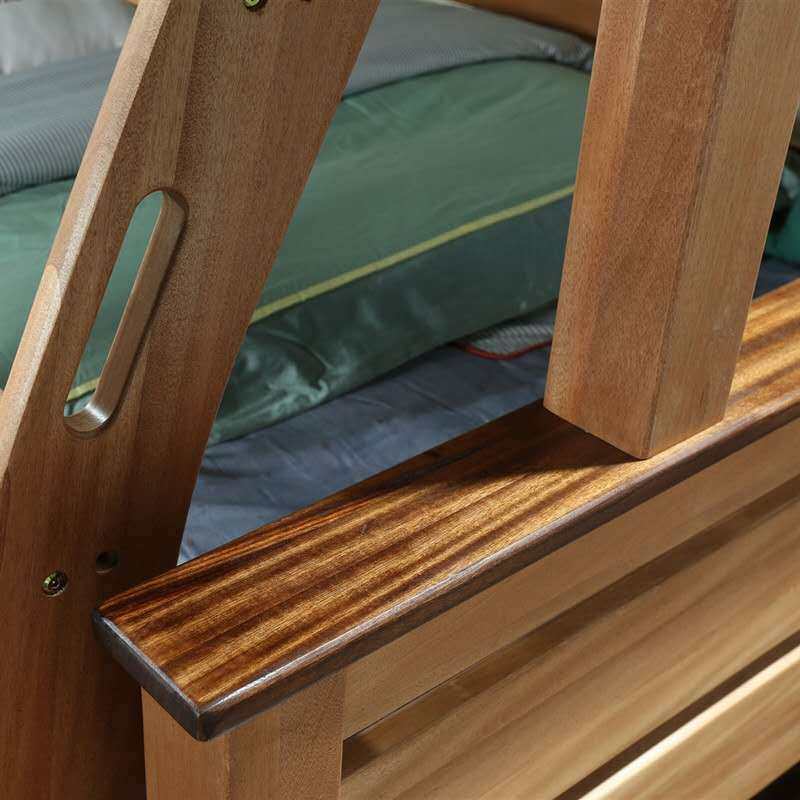 儿童床上下床爱丁堡红檀木双层床高低床木蜡油儿童子母上下铺床包,淘宝优惠券,粉丝福利购,淘宝优惠卷