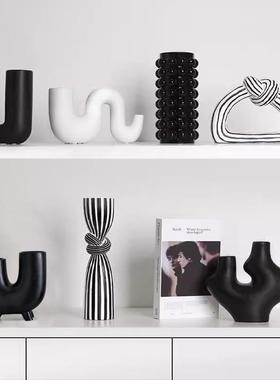 现代简约软装高级感酒柜装饰品摆件高档轻奢客厅小众抽象艺术家居