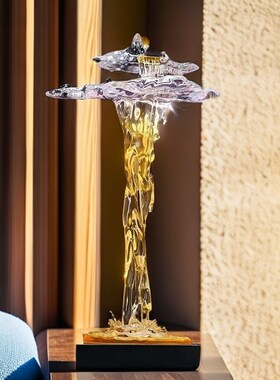 精选高山流水生财摆件入户进门玄关屏风大号装饰客厅电视柜前台艺