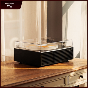 山水V19发光复古留声机欧式唱片机音响客厅黑胶蓝牙音箱一体机