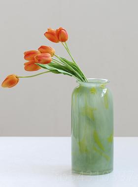 正品陈SoftHome高脚法风灯烛台两用玻璃花瓶式装软家居花器摆件列