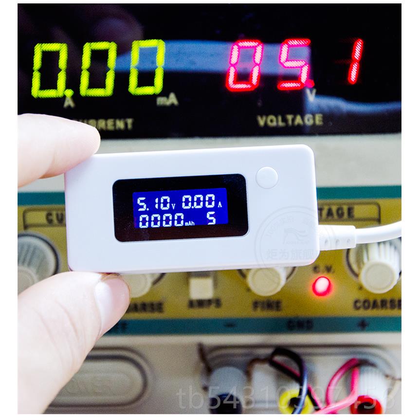 正品正品usb电流电压容量试仪表 检数字显手机充电测安全监示测仪 - 图0