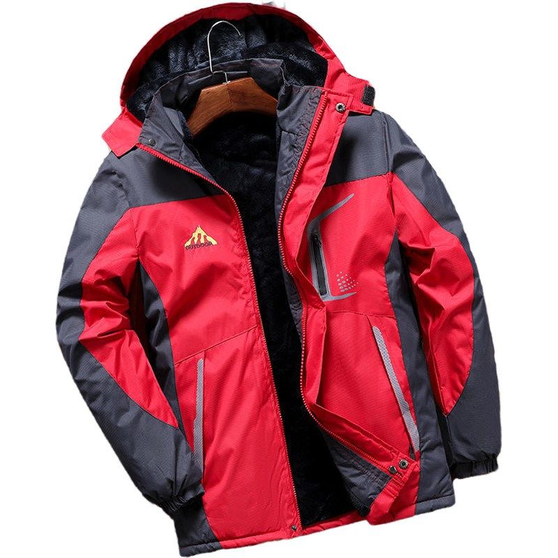 冲锋衣男加绒加厚棉袄秋冬季防风防水棉衣L冬装外套防寒保暖棉服,淘宝优惠券,粉丝福利购,淘宝优惠卷