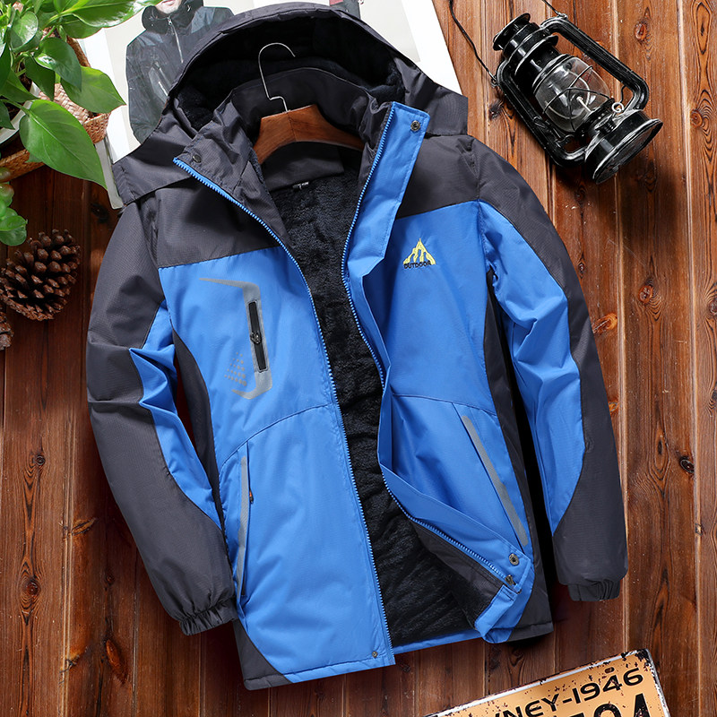 冲锋衣男加绒加厚棉袄秋冬季防风防水棉衣L冬装外套防寒保暖棉服,淘宝优惠券,粉丝福利购,淘宝优惠卷