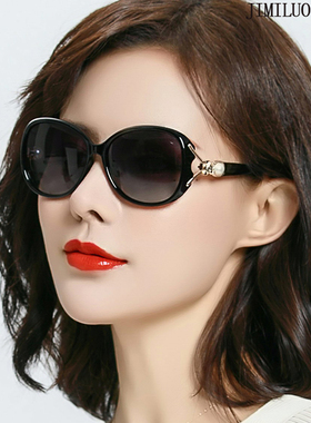 墨镜女2021新款女士偏光t太阳眼镜韩版潮时尚优雅大脸圆脸防紫外