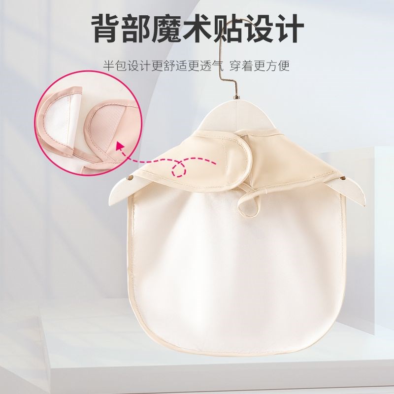 Baby eating bib, children's smock, summer waterproof, oil-proof, sleeveless Velcro, reverse dressing, baby food supplement bib