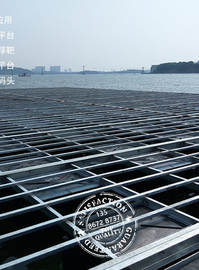 筏钓垂钓鱼平台浮桥栈道 泡沫填充塑料浮筒 全新PE浮箱码头