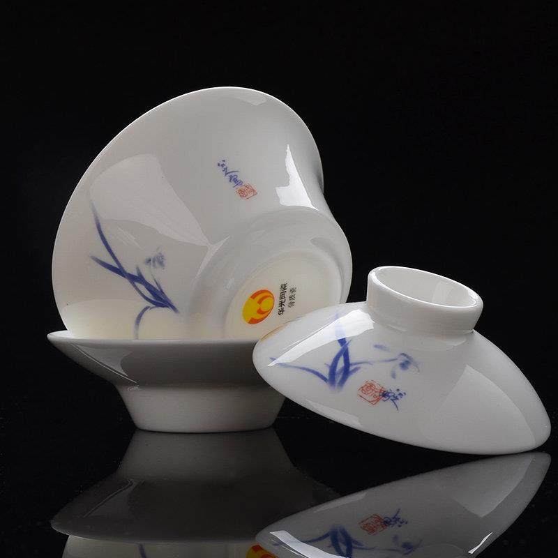 华光国瓷 三才茶盖碗骨瓷大号泡茶碗带盖子盖碗礼盒送礼 优雅茶盖,淘宝优惠券,粉丝福利购,淘宝优惠卷