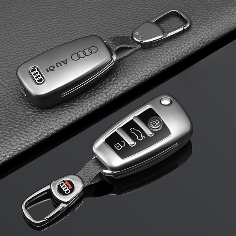 奥迪A4L钥匙套Q5L汽车23款A6L男士A3女Q3扣Q2LA5新Q7壳A8包 - 图1