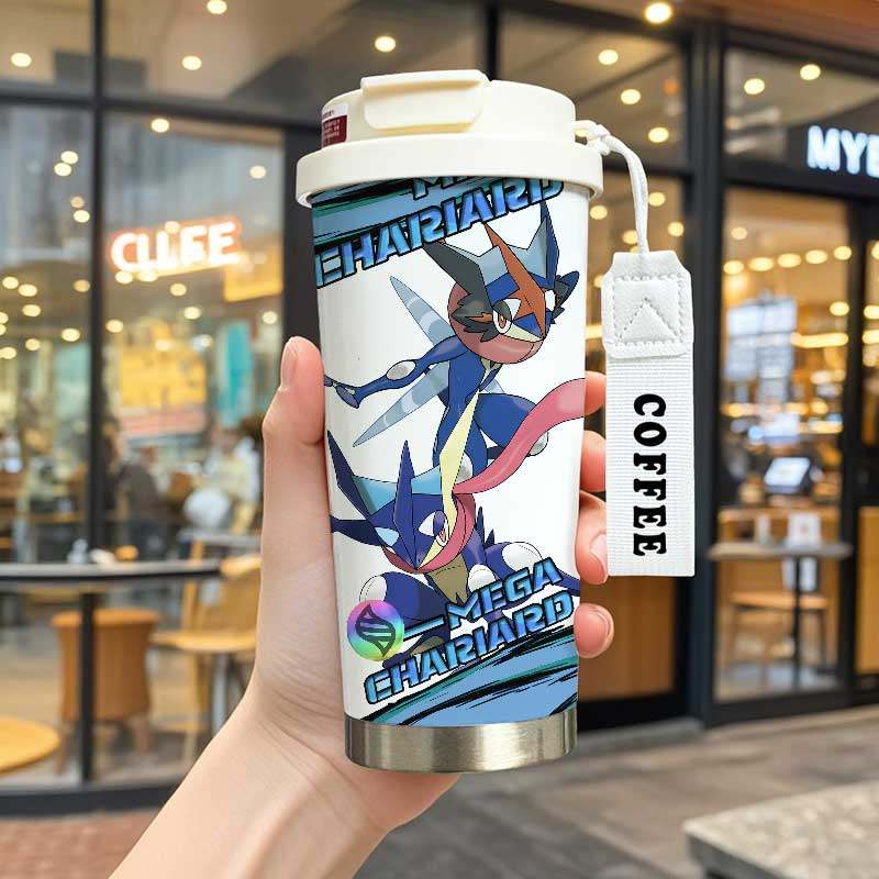 宝可梦周边保温杯甲贺忍蛙耿鬼动漫水杯大容量儿童学生不锈钢杯子,淘宝优惠券,粉丝福利购,淘宝优惠卷