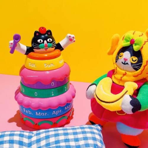 UODYCOCO有蒂棵棵小富贵蛋糕桌历万年历可选择新年礼物生日摆件 - 图2