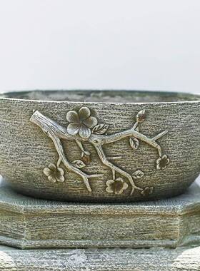 正品创意摆件中庭院装饰园外小院户子人式造石墩底座布置阳花台花