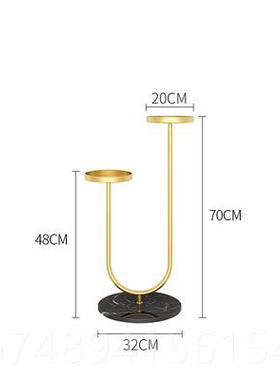 正品北欧架花架客厅饰花几简约地式轻奢多层落置物室内大理石装花