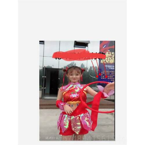 正品婚万节童六一演出服儿童表演服装小魔哪吒舞圣蹈肚兜道具结搞 - 图3