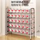 Shoe rack for household multi-layer small narrow ultra-thin door entrance door stainless steel simple shoe cabinet shoe storage rack