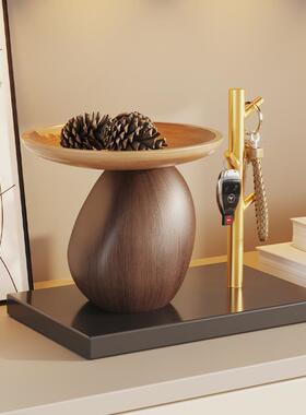 中古风入户门玄关钥匙收纳托盘摆件置物架客厅餐边柜家居软装饰品