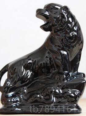 高档陶十二生肖摆件瓷鼠牛龙虎兔蛇马羊猴鸡狗猪工品家艺居桌面装