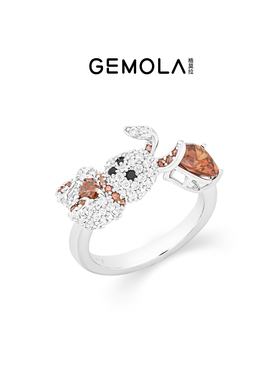 GEMOLA/格莫拉叛逆千金风曲奇奶咖甜蜜兔兔项链耳夹戒指手串