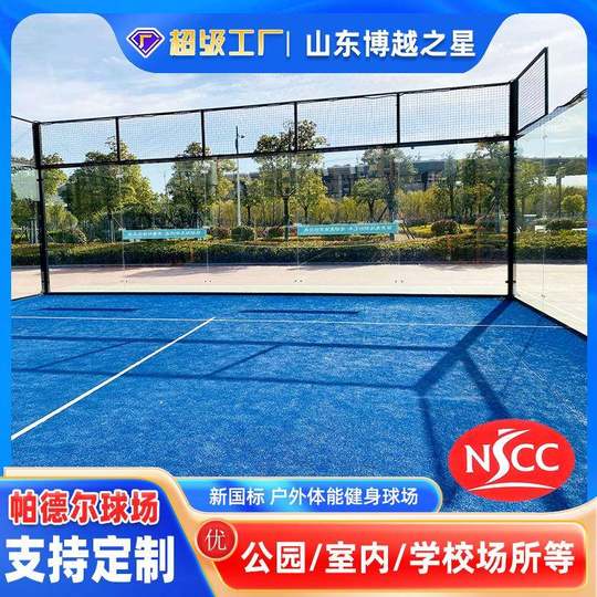 Plate tennis court panoramic paddle cricket room paddletenniscourt cricket room 20*10 meters