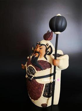 石湾公仔陶瓷门神手工家居装饰摆件入伙开业招财镇宅门神哼哈二将