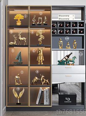 正品现代轻奢高档酒柜柜摆件创客厅办公室家居餐意边软装室内装饰